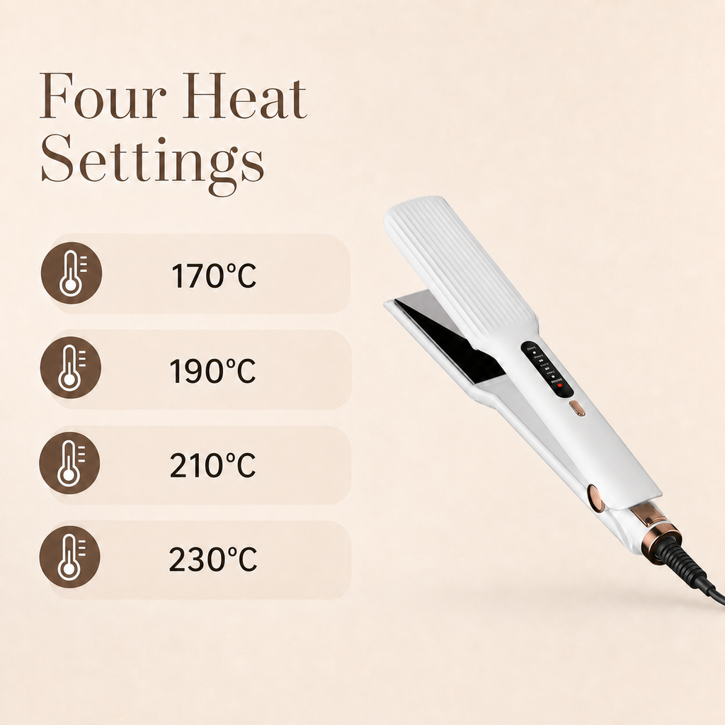 Nollesy J02 four heat settings in Celsius