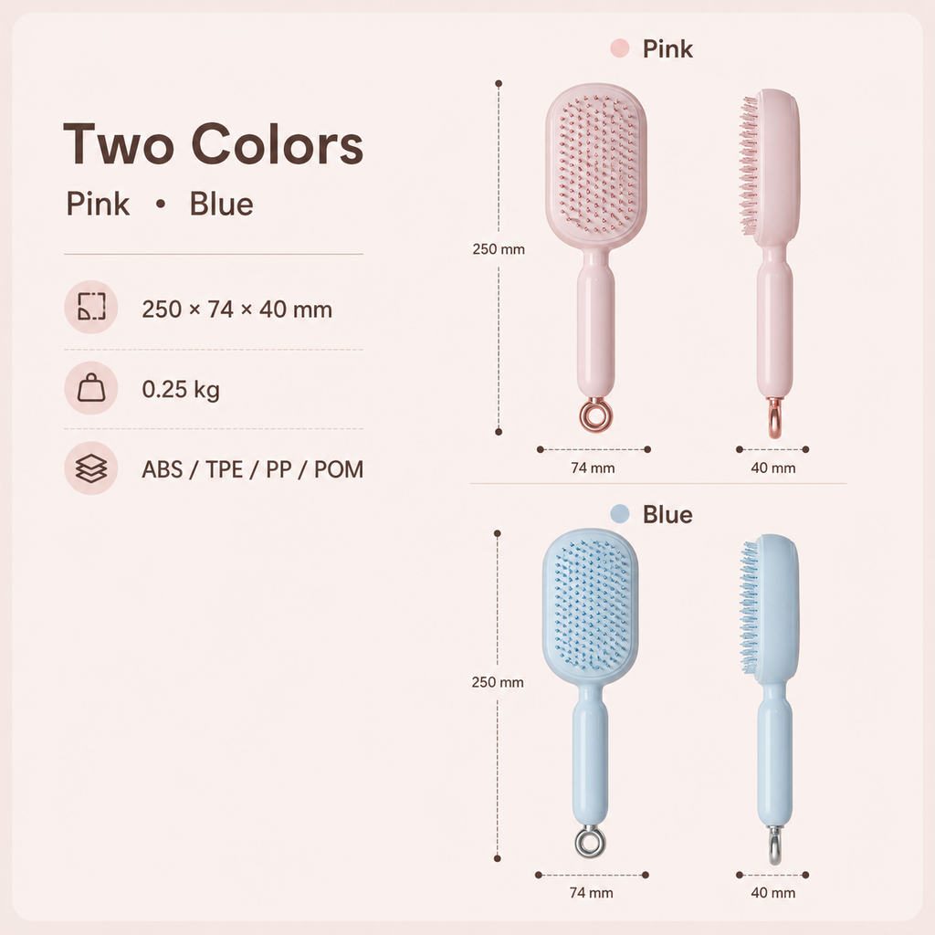 Nollesy Easy-Release Air-Cushion Hair Brush